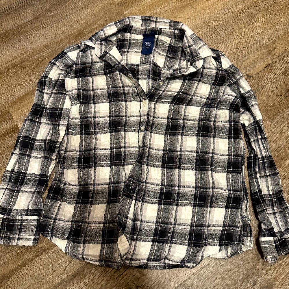 Plaid flannel size Large